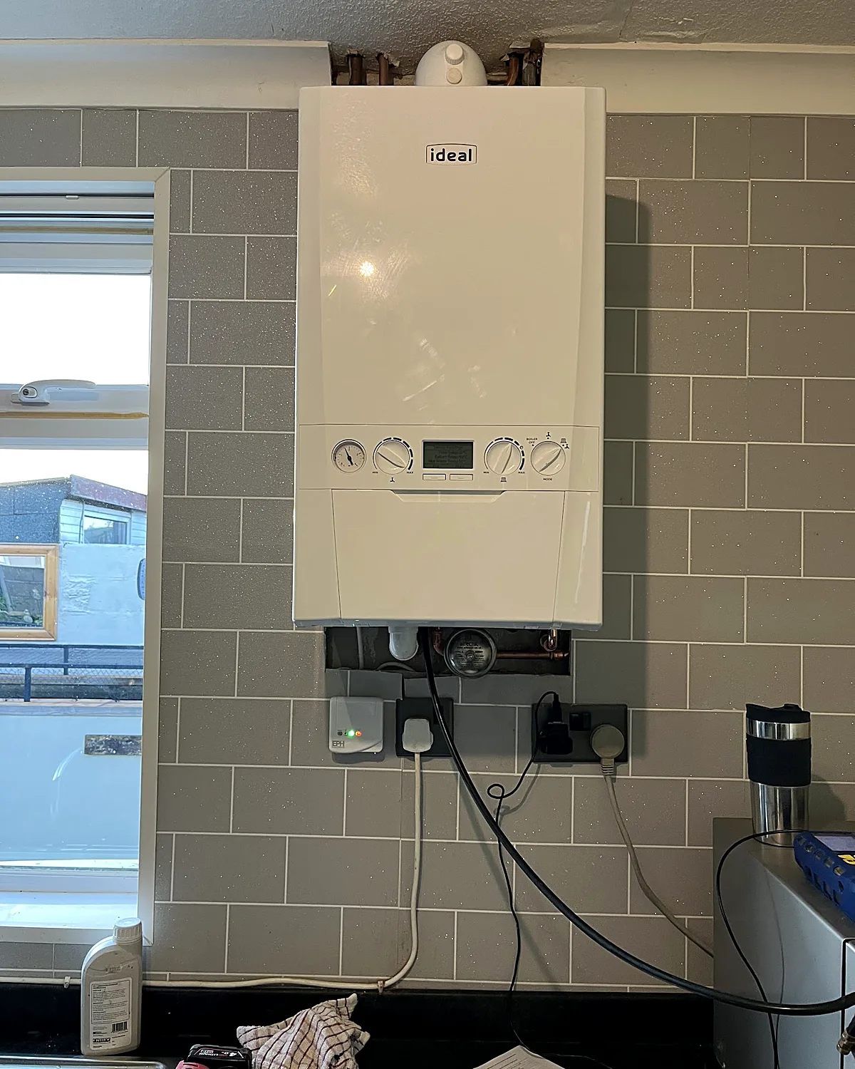 New boiler on metro tiles