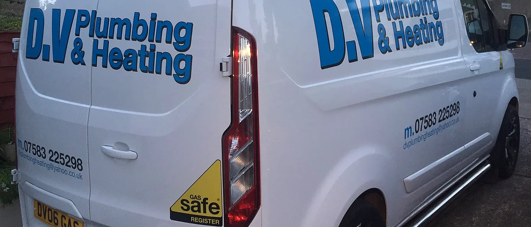 The D.V van on the road