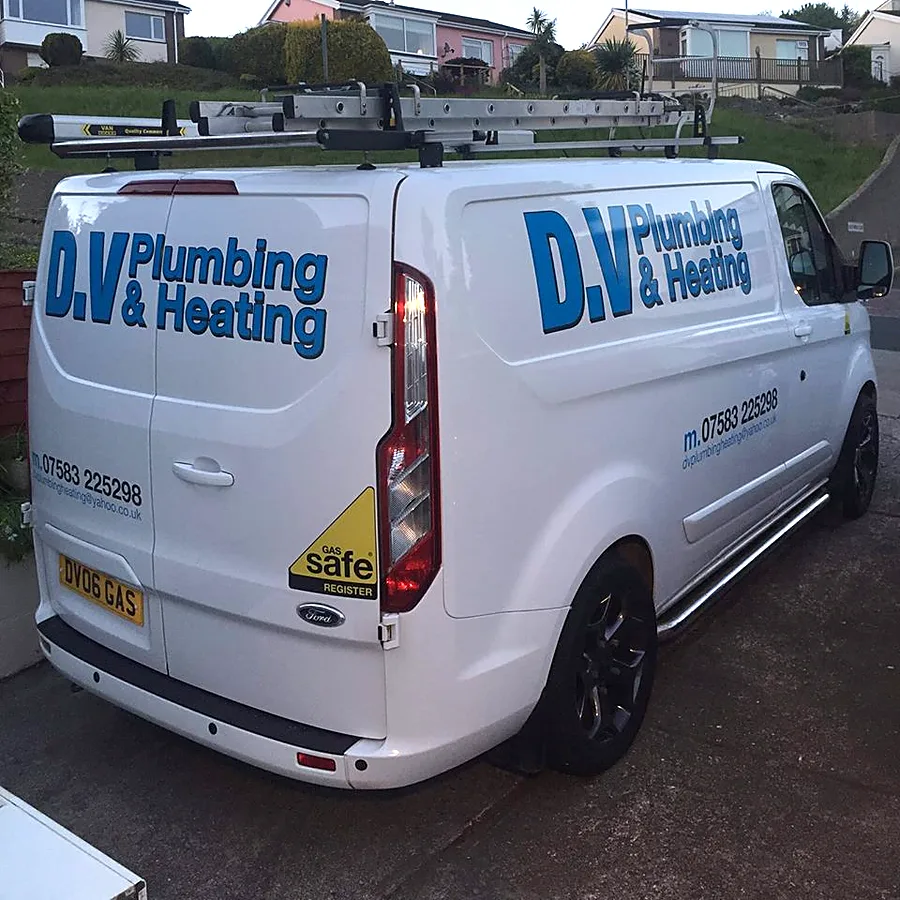 The D.V Plumbing & Heating van